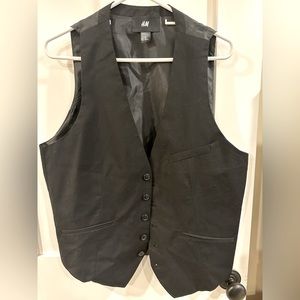 H&M black vest 42R